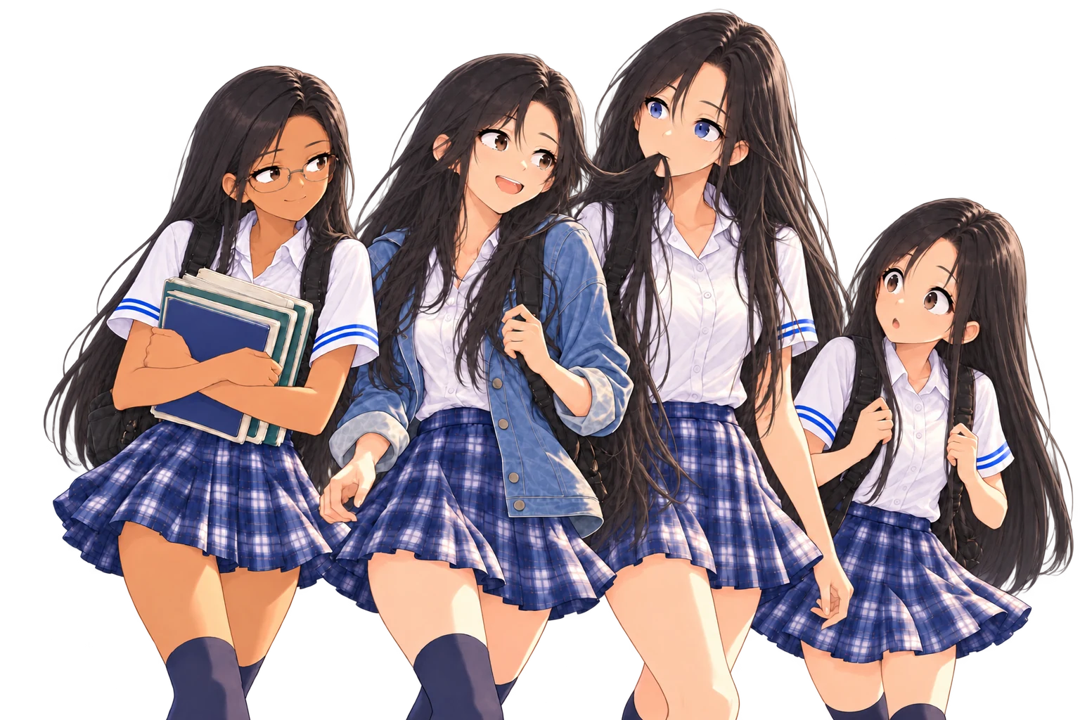 Nita, Marina, Aurora y Ada regresan juntas a casa